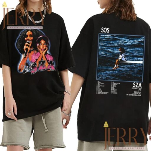 Cheap Vintage Full Tracklist Album SZA Tour Shirt, SZA SOS Merch