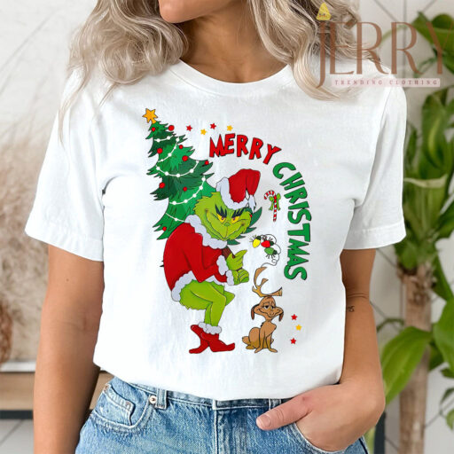 Funny Grinch Merry Christmas T Shirt, Best Family Christmas Gifts