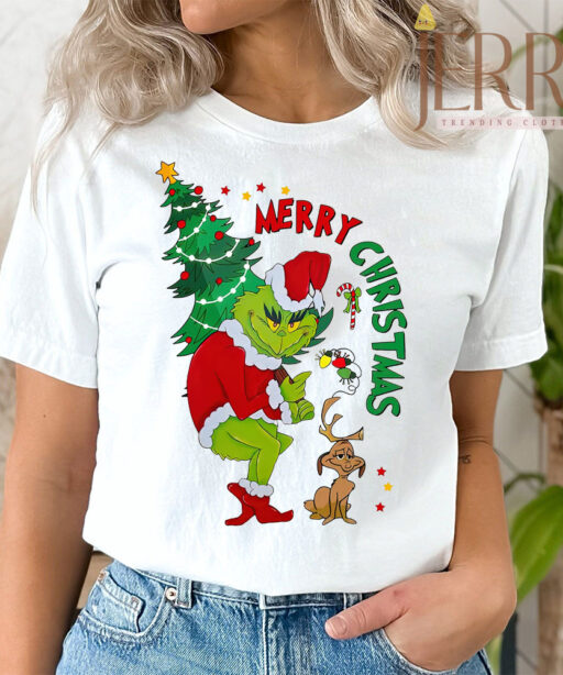Funny Grinch Merry Christmas T Shirt, Best Family Christmas Gifts