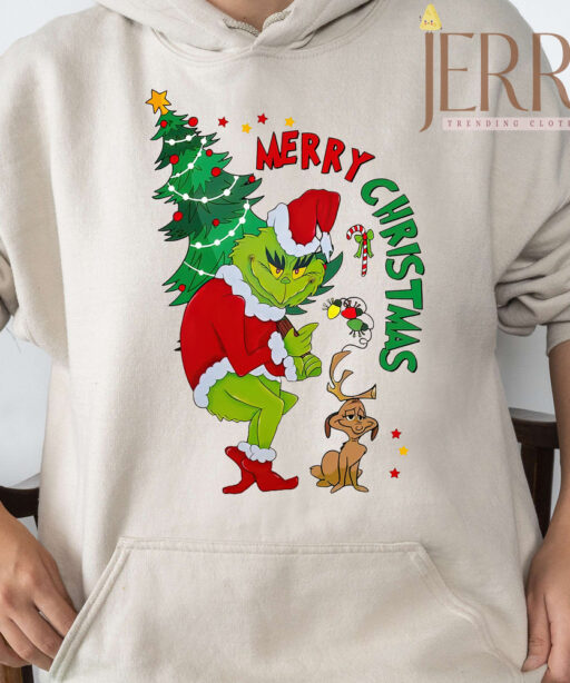 Funny Grinch Merry Christmas T Shirt, Best Family Christmas Gifts