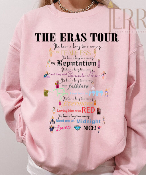 Cheap Intro Song Lyrics Taylor Swift The Eras Tour 2023 T Shirt , Taylor Swift Gift For Fans