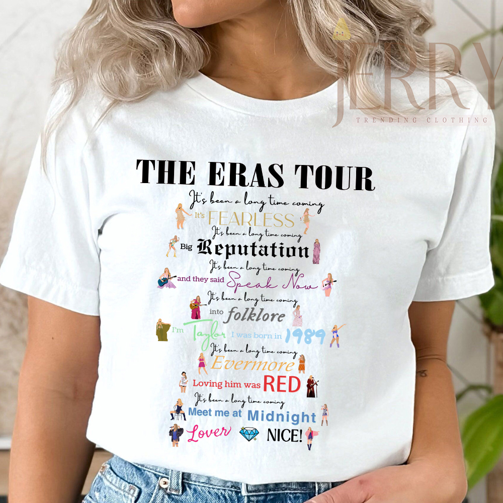 Taylor Swift The Eras Tour White T-Shirt