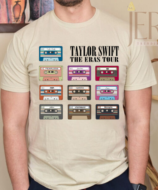 Cheap Cassette Album Taylor Swift The Eras Tour Shirt, Gifts For Taylor Swift Fans