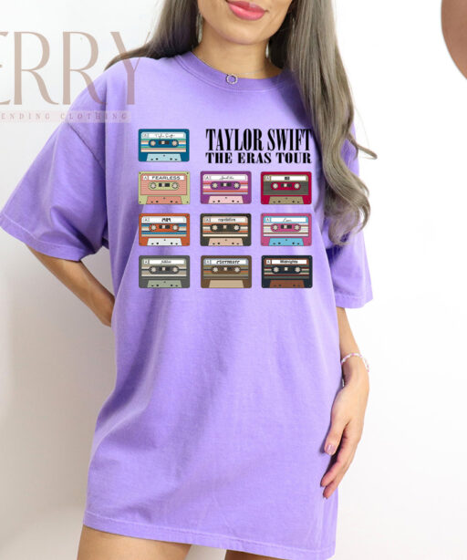 Cheap Cassette Album Taylor Swift The Eras Tour Shirt, Gifts For Taylor Swift Fans