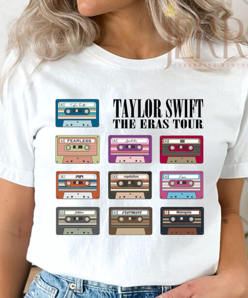 Cheap Cassette Album Taylor Swift The Eras Tour Shirt, Gifts For Taylor Swift Fans