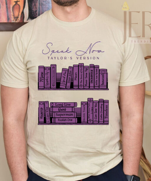 Book Album Tracklist Taylor Swift Speak Now Taylors Version T Shirt, Gift For Taylor Swift Fans