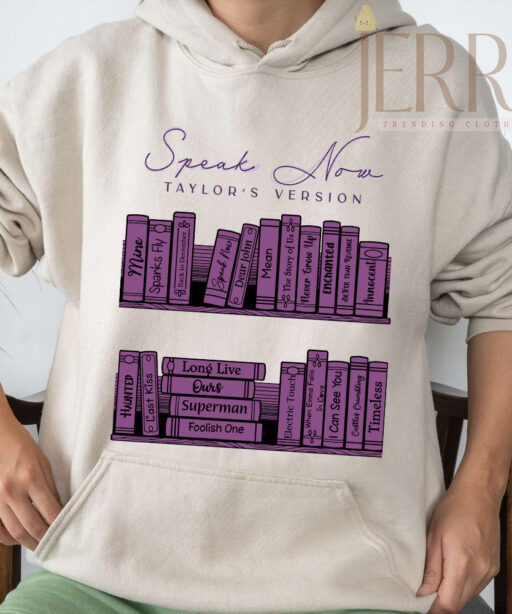 Book Album Tracklist Taylor Swift Speak Now Taylors Version T Shirt, Gift For Taylor Swift Fans