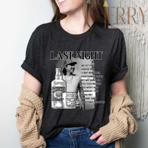 Cheap Last Night Morgan Wallen Concert T Shirt, Morgan Wallen Tour Merch