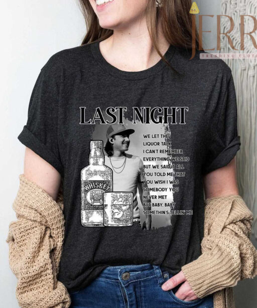 Cheap Last Night Morgan Wallen Concert T Shirt, Morgan Wallen Tour Merch