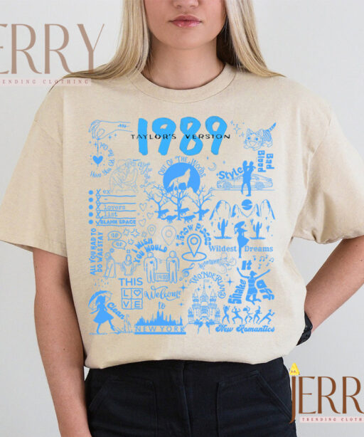 All Music Song Album 1989 Taylors Version T Shirt
