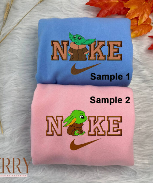 Baby Yoda Nike Embroidered Sweatshirt