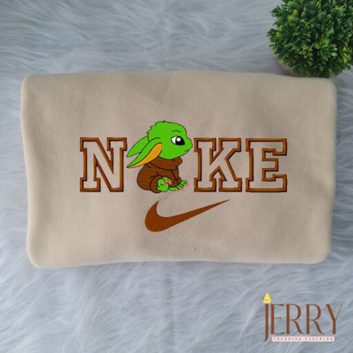 Baby Yoda Nike Embroidered Sweatshirt