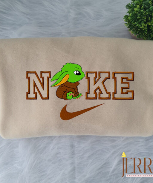 Baby Yoda Nike Embroidered Sweatshirt