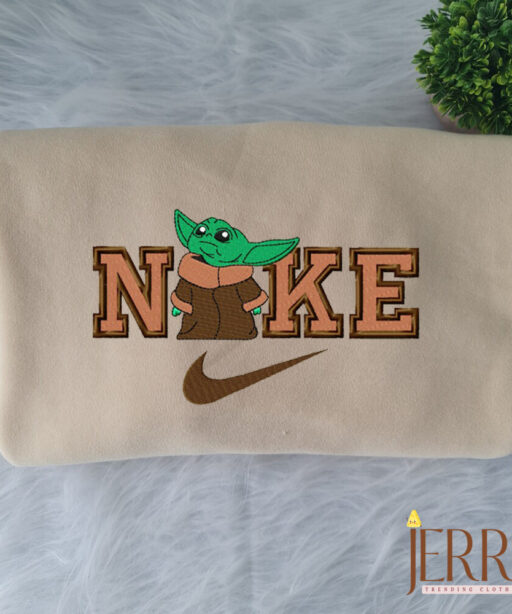 Baby Yoda Nike Embroidered Sweatshirt