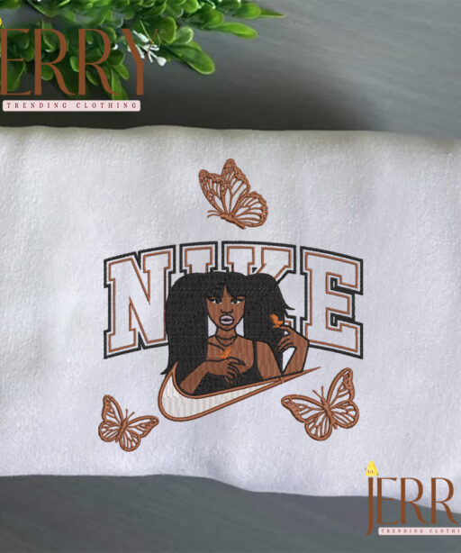 Butterfly SZA Nike Embroidered Sweatshirt