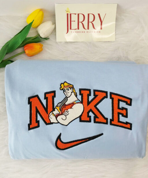Cheap Hercules Disney Nike Embroidered Sweatshirt, Christmas Present For Couples 5