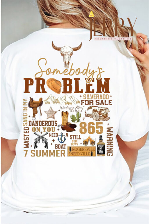 Cheap Vintage Music Song Somebodys Problem Morgan Wallen T Shirt, Morgan Wallen Tour Merch 1