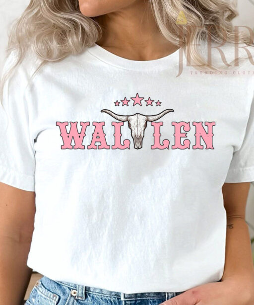 Cheap Vintage Pink Cowgirl Country Wallen Western T Shirt, Morgan Wallen Concert Merch 1