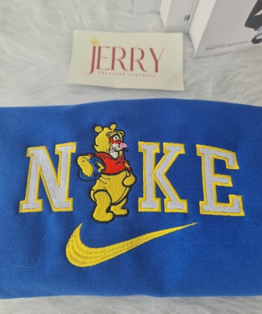 Cheap Stitch Nike Embroidered Sweatshirt, Perfect Couple Gift For Halloween  – Jerry Clothing