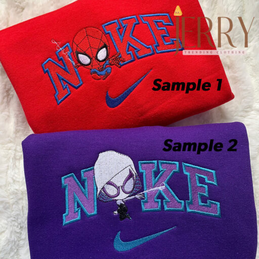 Chibi Spider Nike Embroidered Sweatshirt