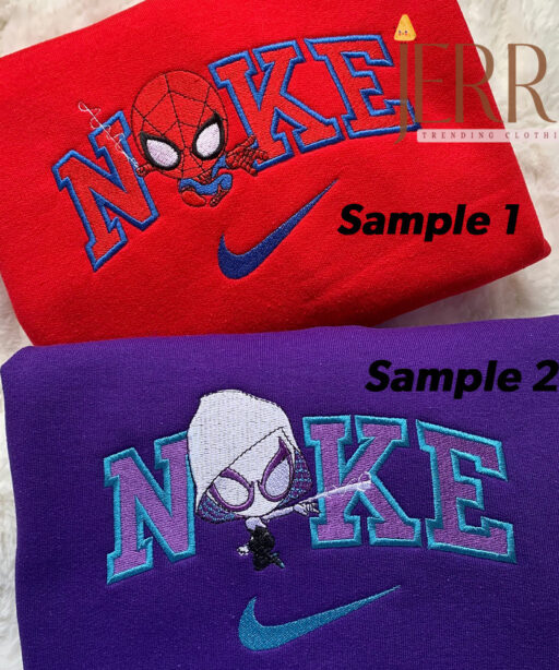 Chibi Spider Nike Embroidered Sweatshirt