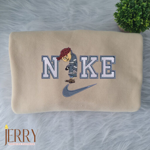 Coraline And Wybie Nike Embroidered Shirt