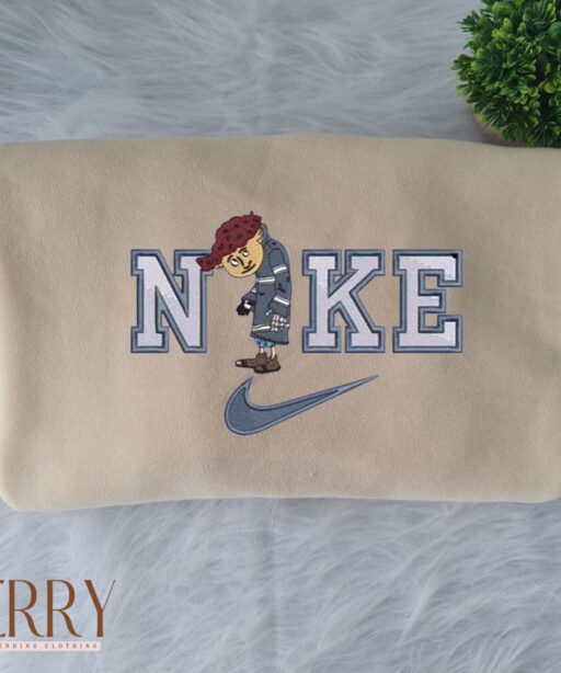 Coraline And Wybie Nike Embroidered Shirt