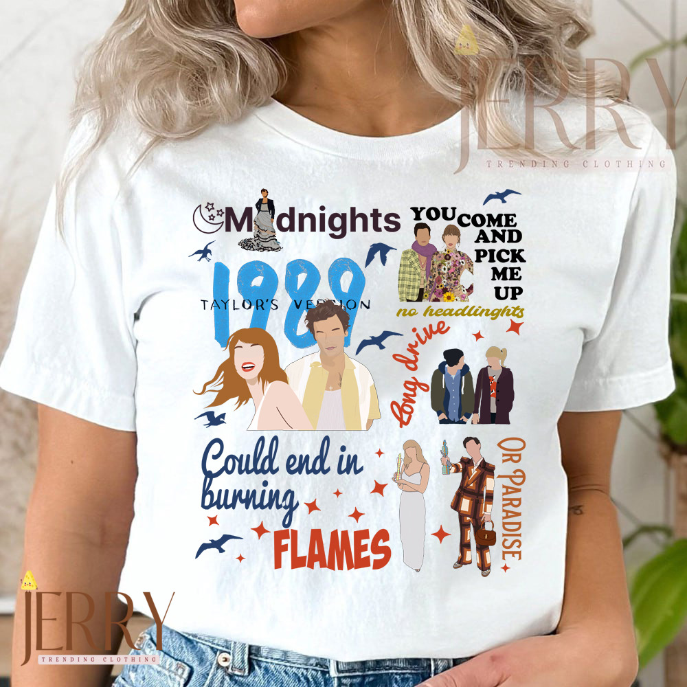 Harry styles And Taylor Swift Collaboration Style Song T Shirt