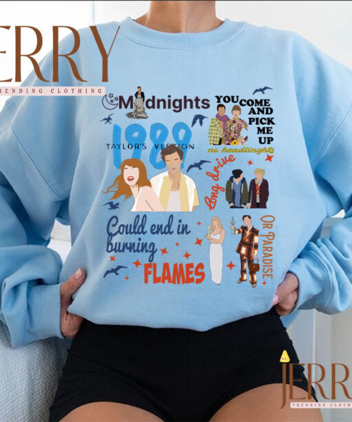 Harry styles And Taylor Swift Collaboration Style Song T Shirt