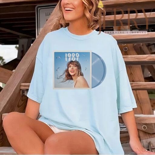 Hot Crystal Skies Blue 1989 Taylors Version T Shirt, Cheap Taylor Swift 1989 Merch 1
