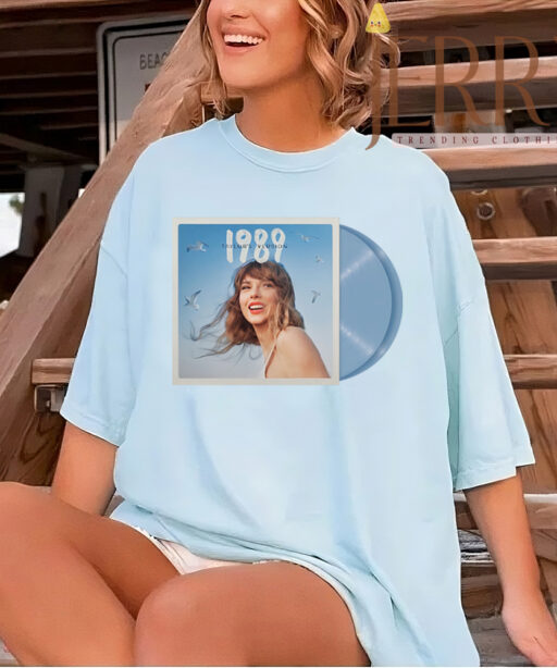 Hot Crystal Skies Blue 1989 Taylors Version T Shirt, Cheap Taylor Swift 1989 Merch 1