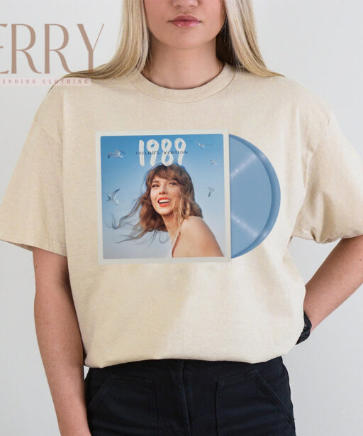 Hot Crystal Skies Blue 1989 Taylors Version T Shirt, Cheap Taylor Swift 1989 Merch