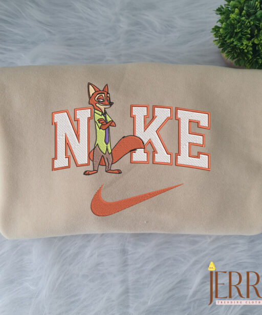 Judy And Nick Zootopia Disney Nike Embroidered Sweatshirt