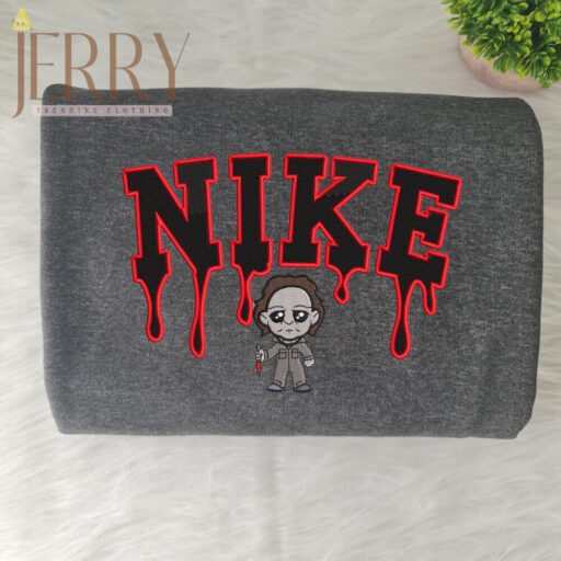 Knife Michael Myers Nike Embroidered Sweatshirt