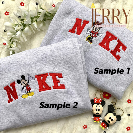 Minnie And Mickey Mouse Nike Embroidered Sweatshirt