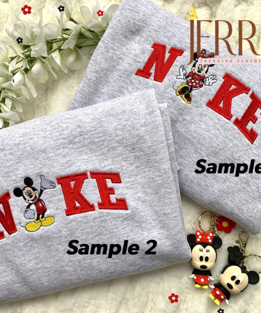 Minnie And Mickey Mouse Nike Embroidered Sweatshirt