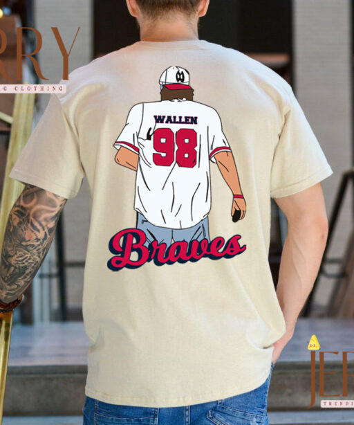 Youth 98 Braves Tshirt Kids Wallen T-shirt Morgan Wallen 