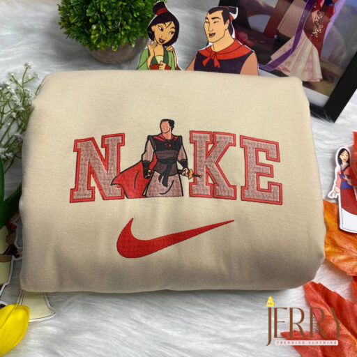 Mulan And Li Shang Disney Nike Nike Embroidered Sweatshirts