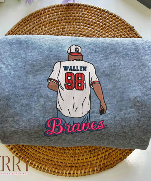 Music Song 98 Braves Morgan Wallen Embroidered Sweatshirt