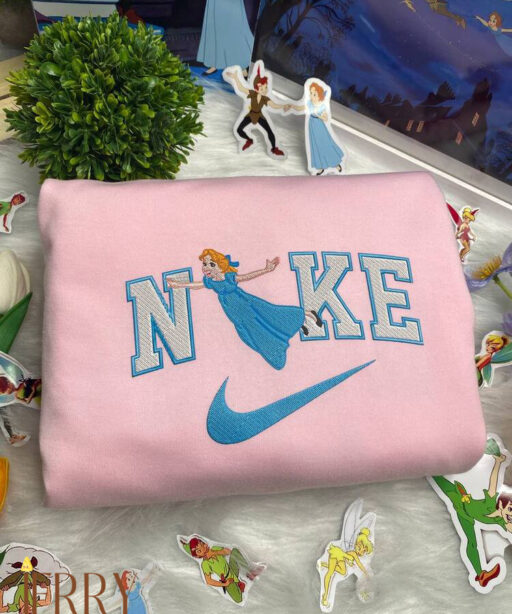 Peter Pan And Wendy Disney Nike Embroidered Sweatshirts