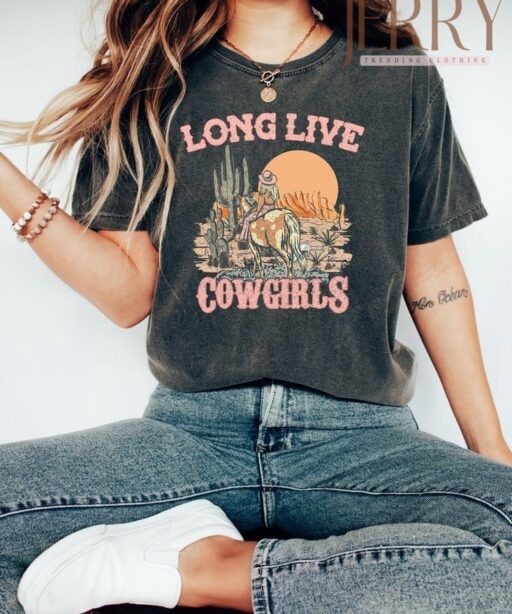 Retro Long Live Cowgirls Morgan Wallen Shirt Women Men, Cheap Morgan Wallen Tour Merch