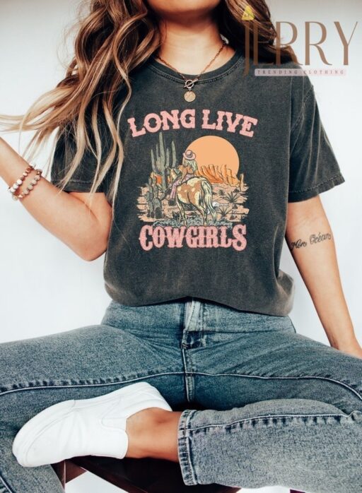 Retro Long Live Cowgirls Morgan Wallen Shirt Women Men, Cheap Morgan Wallen Tour Merch