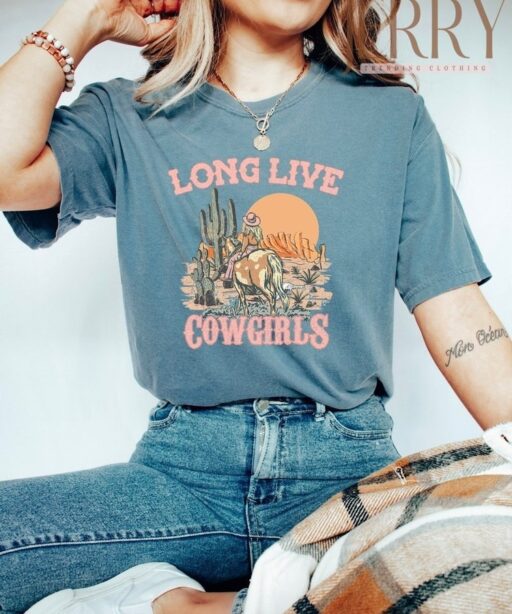 Retro Long Live Cowgirls Morgan Wallen Shirt Women Men, Cheap Morgan Wallen Tour Merch