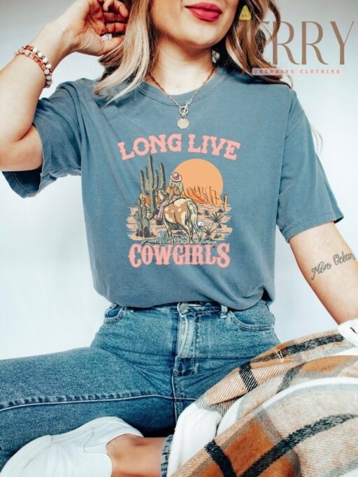 Retro Long Live Cowgirls Morgan Wallen Shirt Women Men, Cheap Morgan Wallen Tour Merch