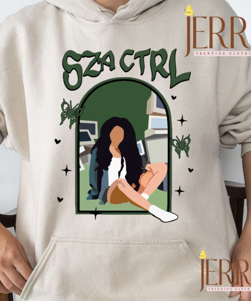 SZA Ctrl Album Two Sides T Shirt