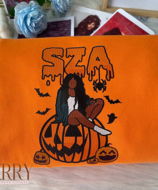 SZA Halloween Embroidered Sweatshirt