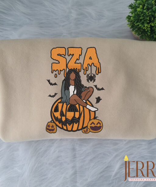 SZA Halloween Embroidered Sweatshirt