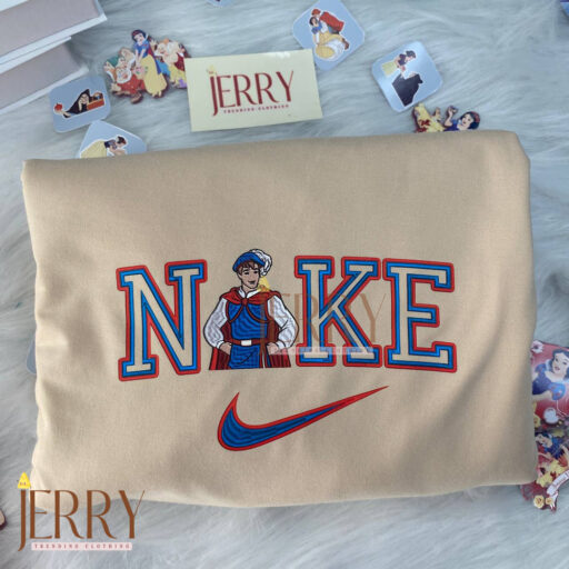 Snow White And Prince Florian Disney Nike Embroidered Sweatshirts
