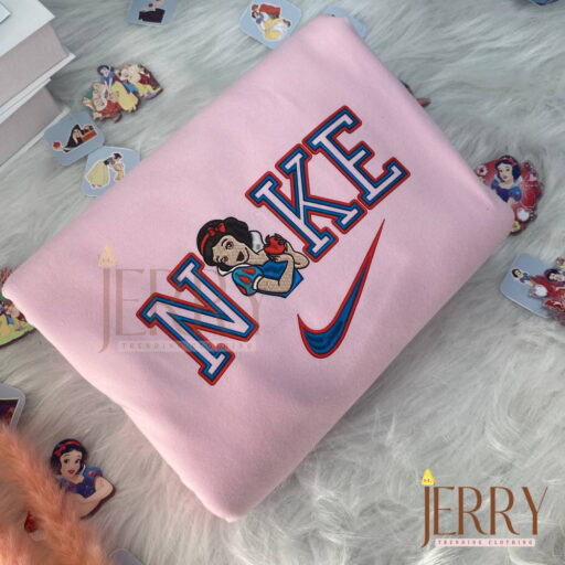 Snow White And Prince Florian Disney Nike Embroidered Sweatshirts