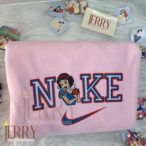 Snow White And Prince Florian Disney Nike Embroidered Sweatshirts